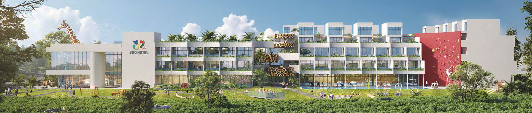 ZOO HOTEL商业闭环示意图，展示从获客到复购的完整循环